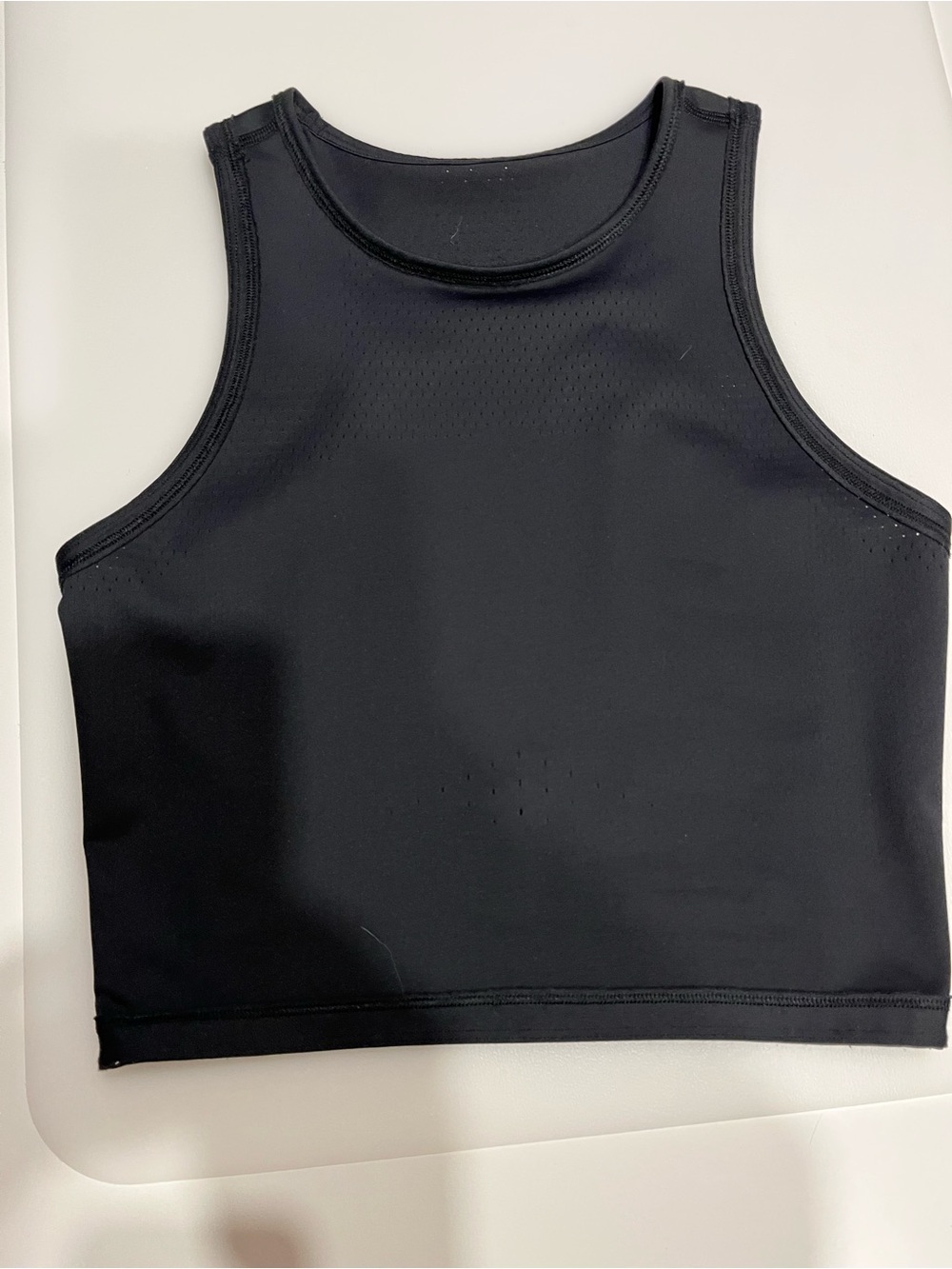 LULULEMON Women's Black Athletic Crop Tank Top